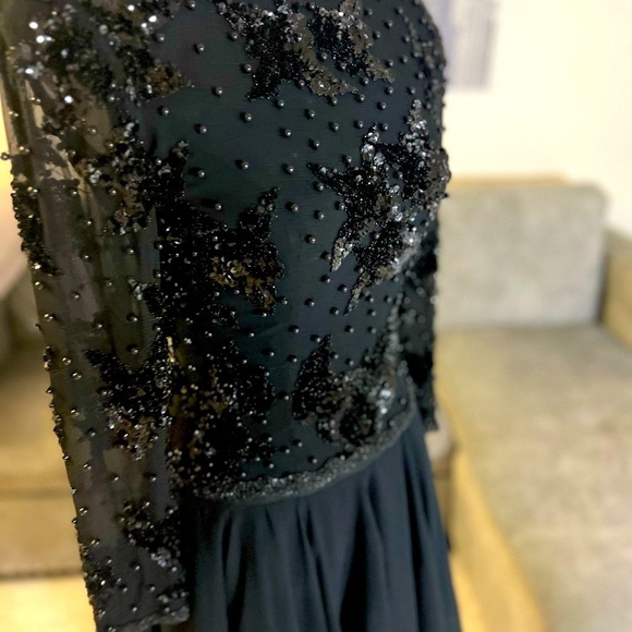 A.J. Bari Black Sequin Mini Dress✨ Retail $480 - Picture 16 of 16